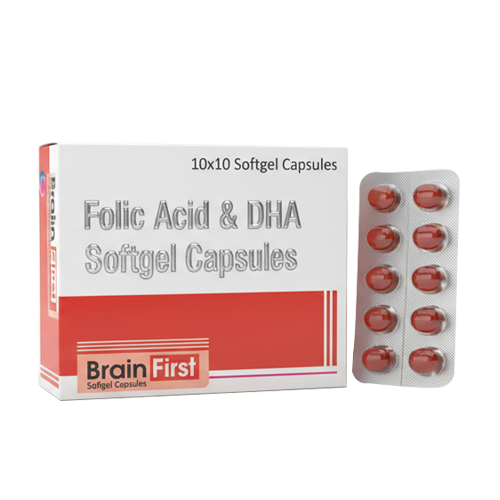 BRAIN FIRST (Softgel) – Folic Acid 5mg and DHA 200mg (Drug)   | ByGynaemex Care