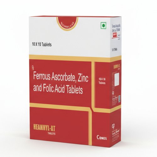 HEAMNYL-XT (Tablet) – Ferrous Ascorbate Eq. to Iron 100mg, Folic acid 1.5mg  & Zinc sulphate  Monohydrate 61.8mg Eq. to Elemental  zinc 22.5mg (Drug)  | ByGynaemex Care