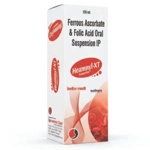 HEAMNYL-XT (Suspensio) – Ferrous Ascorbate 30mg & Folic acis 0.5mg    | By Gynaemex Care