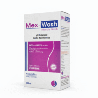 MEX-WASH (Intimate Area) – Lactic Acid 12%w/v, Sorbitol 1.0%w/v  Cocamindopropyl Betaine 7.0%  Polyquaterium-70.5%, Tea Tree Oil (Malaleuca Alternifolia ), 0.005% w/v  Hippophae Rhamoides (Sea Buckthorn ) Fruit Oil 0.25% w/v  | By Gynaemex Care