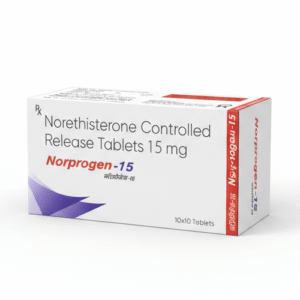 NORPROGEN-15 (Tablet) – Norethisterone 15mg  (Controlled Release )        | By Gynaemex Care
