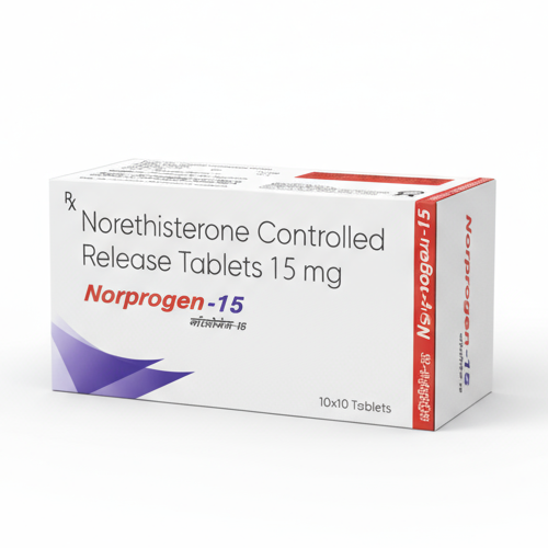 NORPROGEN-15 (Tablet) – Norethisterone 15mg  (Controlled Release )        | ByGynaemex Care