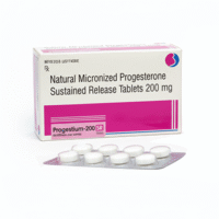 PROGESTIUM -200 SR (Tablet) – Natural Micronized Progestrone 200mg (SR) Tablets  | By Gynaemex Care
